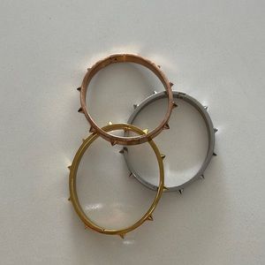 Spike Bangles (Set of 3)
